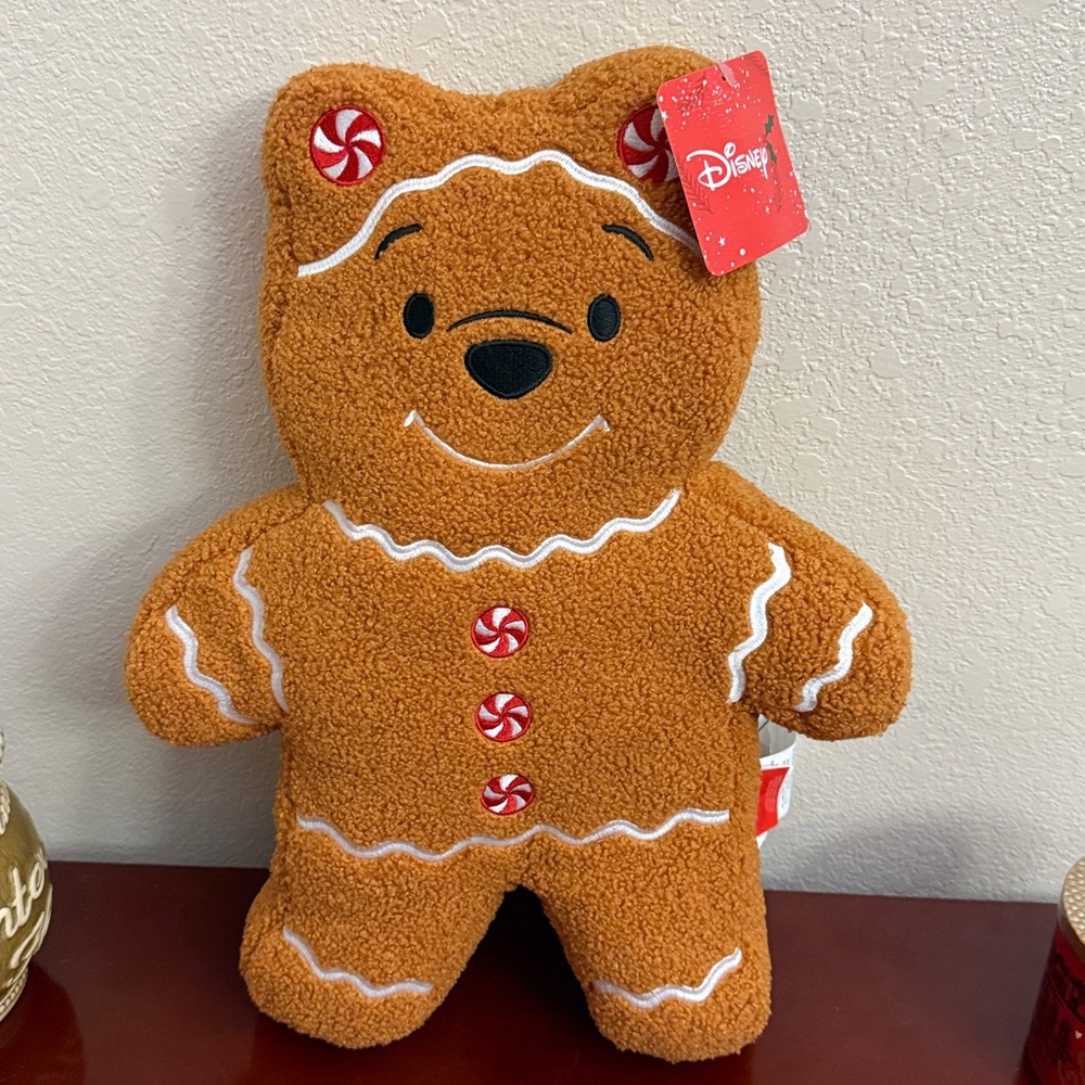 Winnie the Pooh Gingerbread Shaped Pillow - Picture 4 of 4